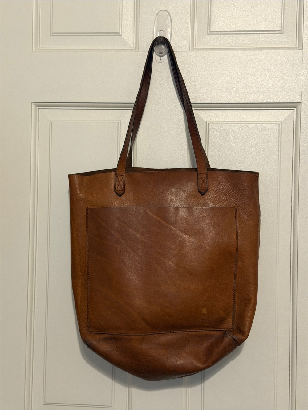 Leather Tote Bag in Brown - Madewell